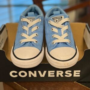 Toddler Converse Pull On Sneakers- Baby Blue